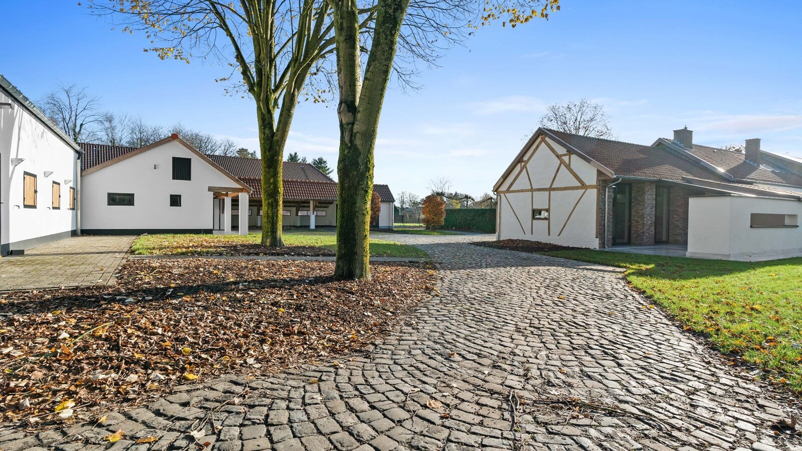 Luxueus landhuis met binnen- en buitenpiste en paardenstallen op een domein van ca. 3 ha te As 