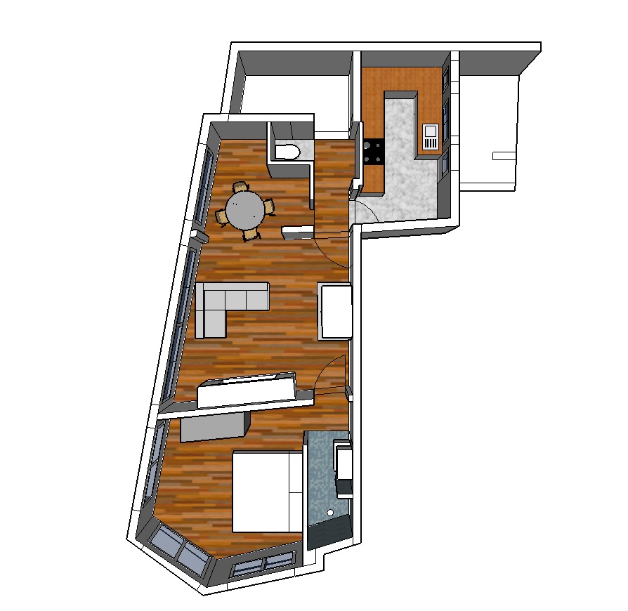 Te renoveren appartement in het centrum van Antwerpen 