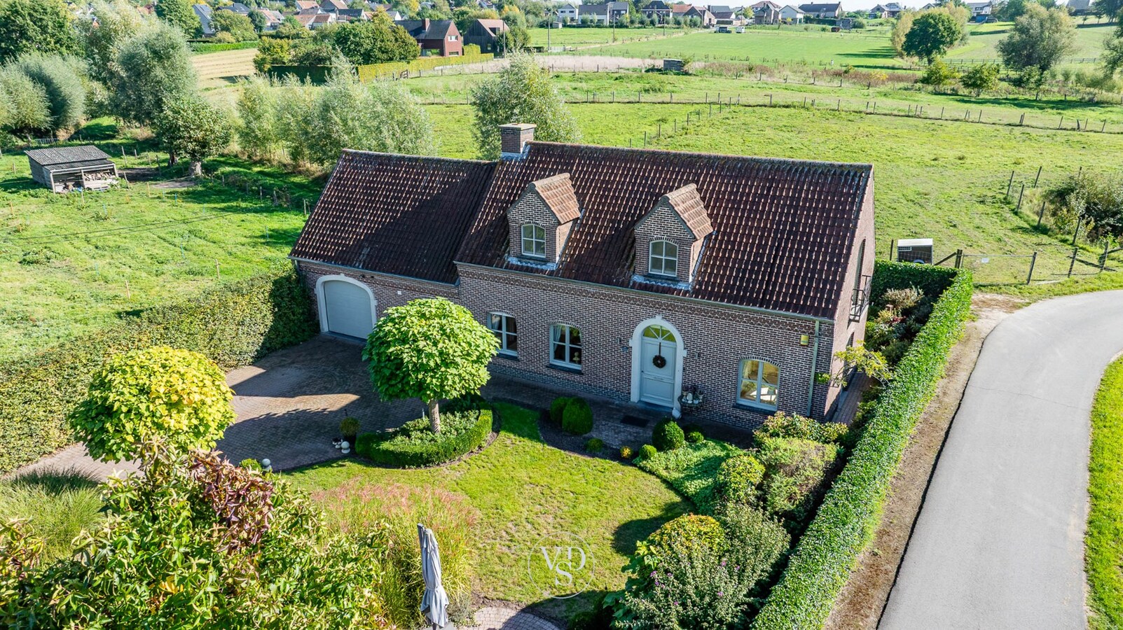 Landelijke villa nabij de Schelde. 