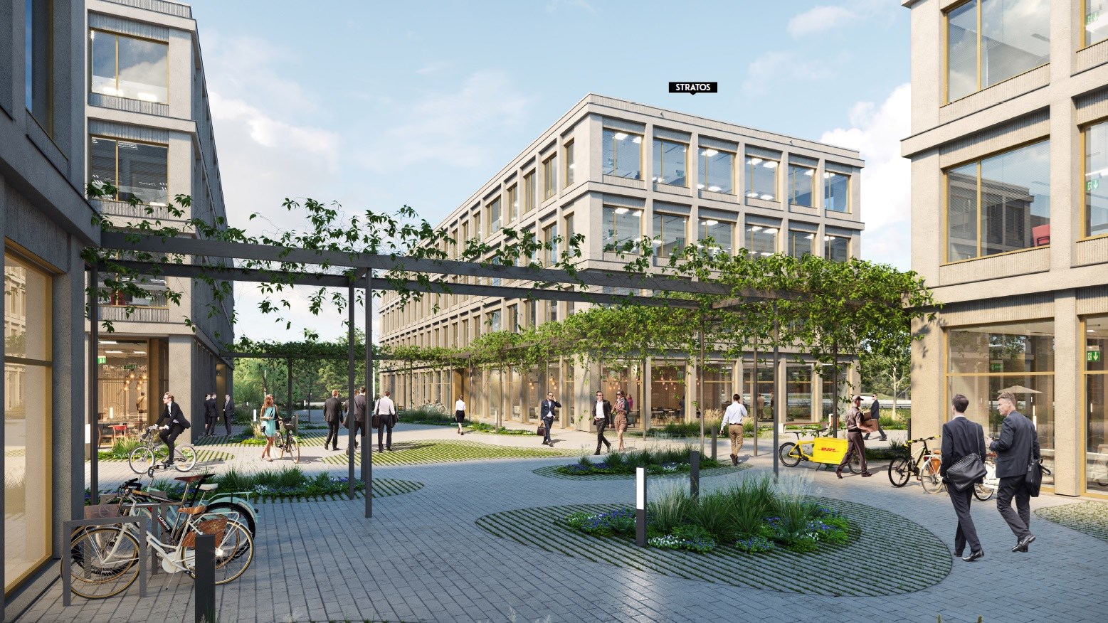 Nieuwbouw future proof kantoren te huur aan The Loop in Gent