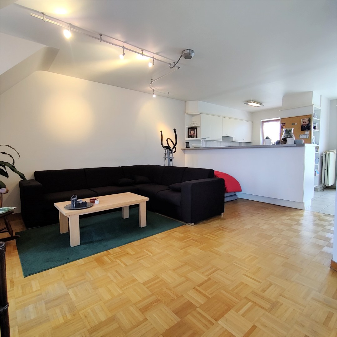 Dakappartement met 2 slaapkamers en groot zonnig terras in centrum van Geel 