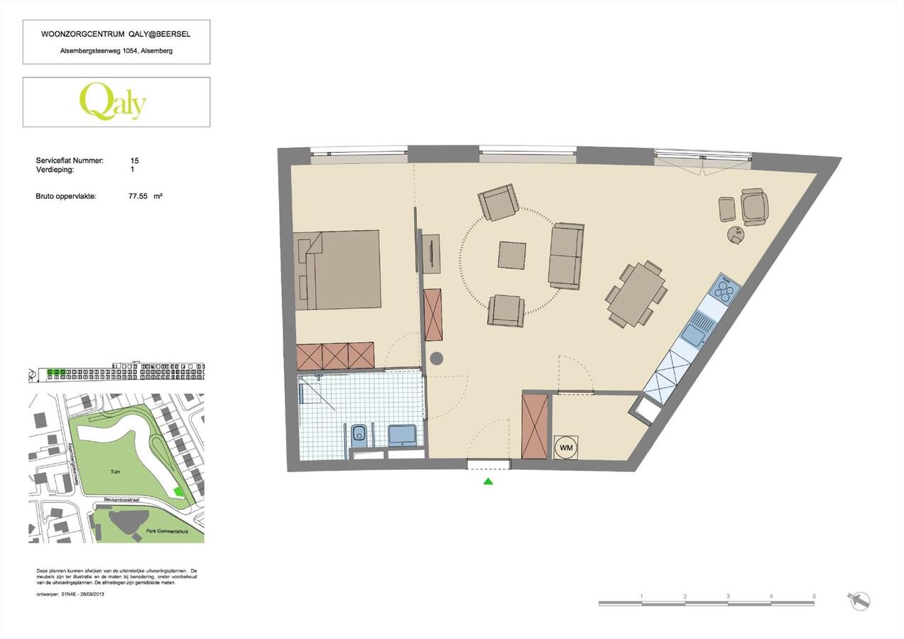 Verkocht service flat - Alsemberg