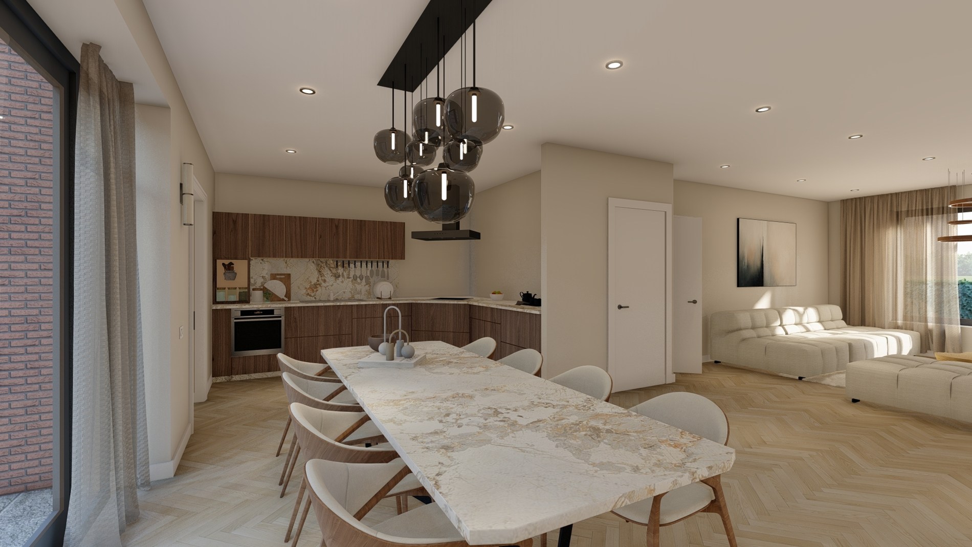 Nieuw te bouwen : 4 ruime vrijstaande levensloopbestendige woningen. 