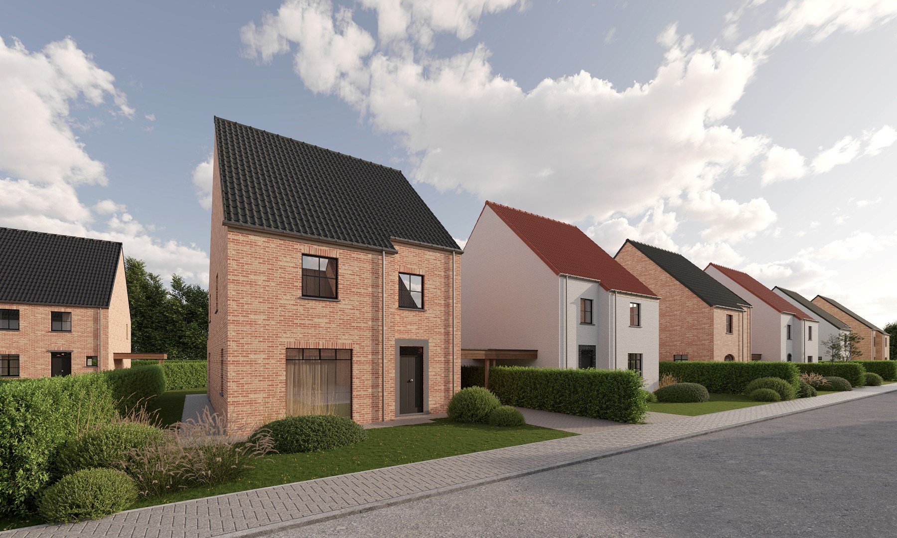 Unieke residentiële verkaveling in het centrum van Gistel 