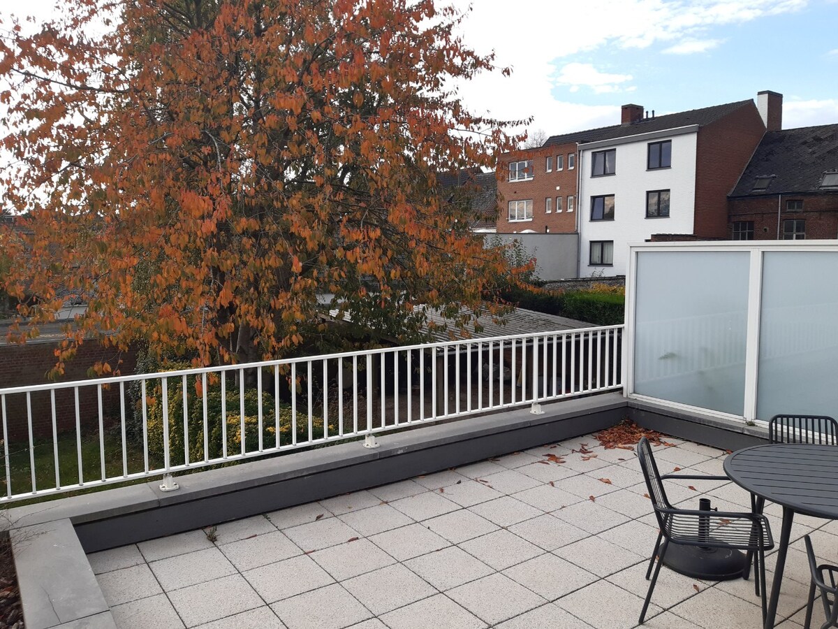 Aangenaam 1-slp-appartement met ruim terras. 