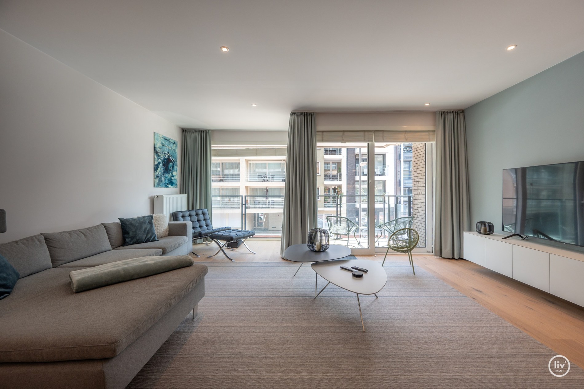 Magnifique appartement avec grande terrasse ensoleillée au centre de Knokke. 