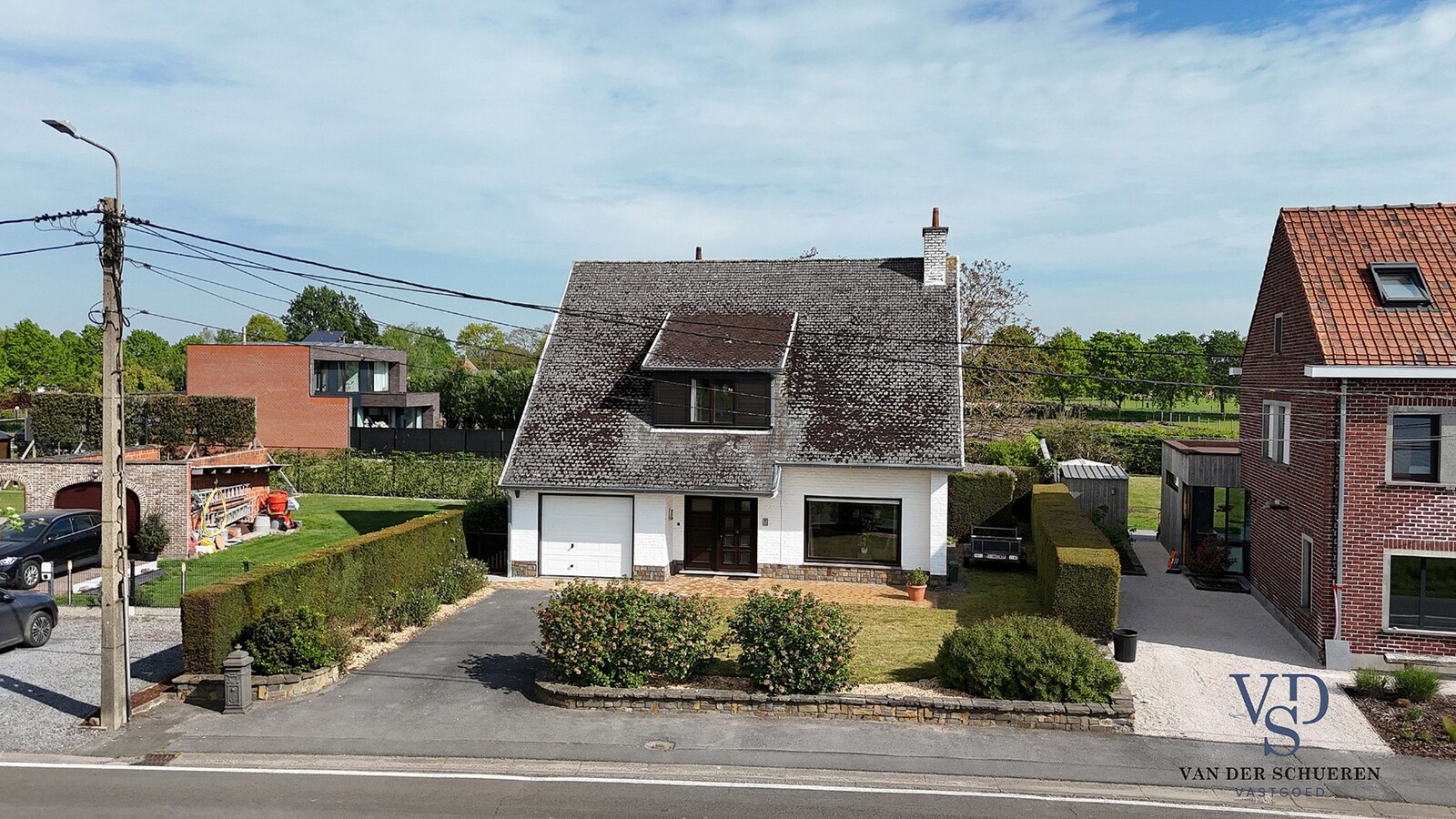 Degelijke villa. 