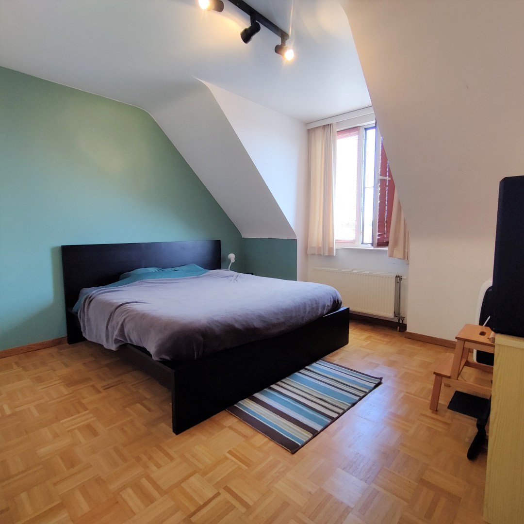 Dakappartement met 2 slaapkamers en groot zonnig terras in centrum van Geel 