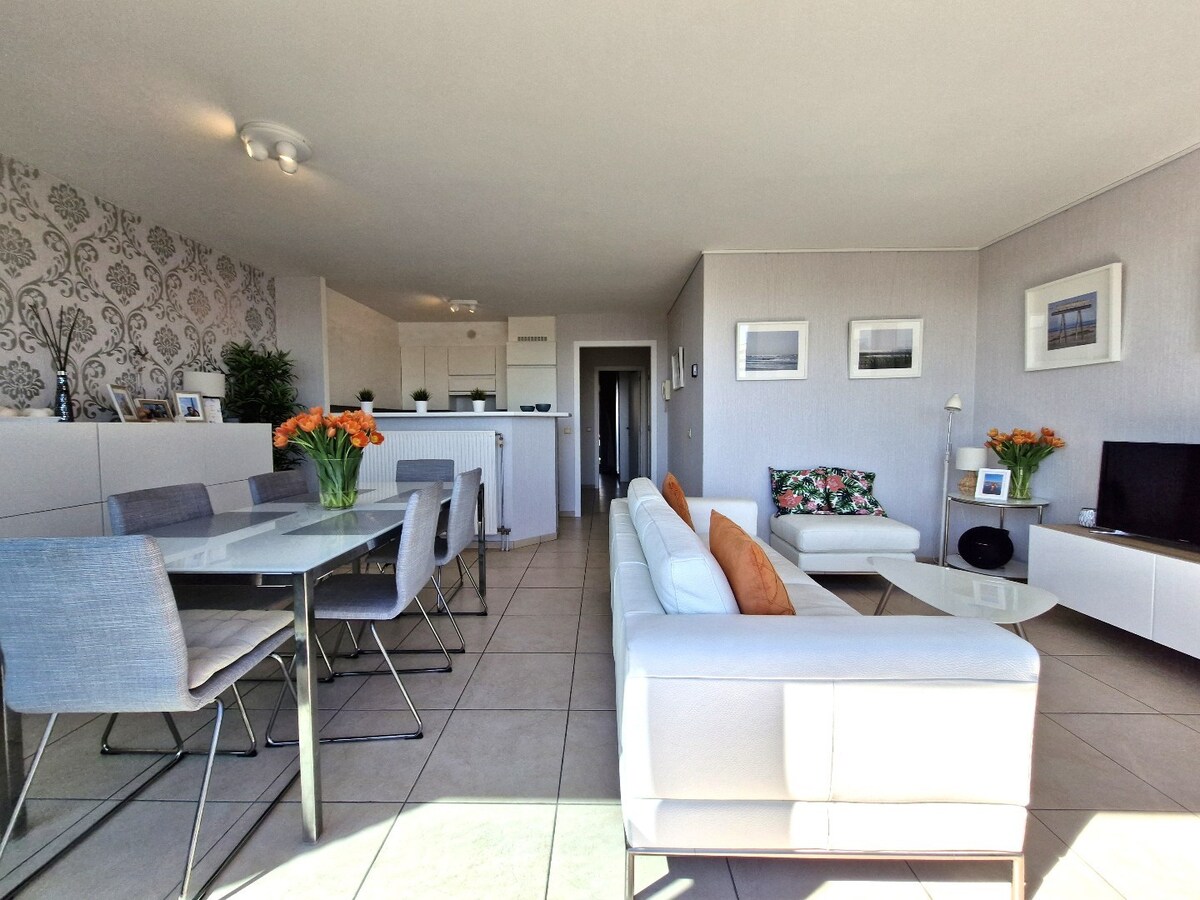 Lichtrijk appartement met groot zonneterras te Zeebrugge – op wandelafstand van de zeedijk 