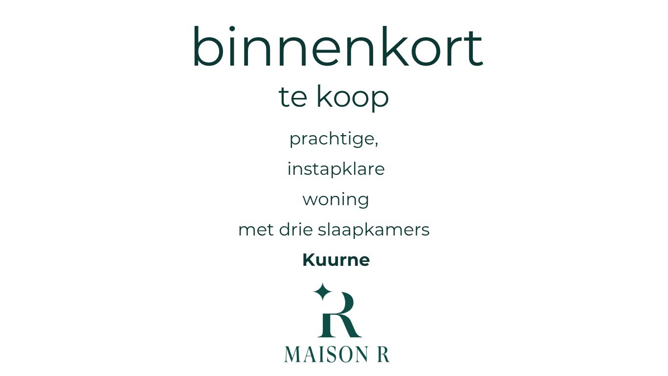 Te koop | in voorbereiding - Woning - Kuurne