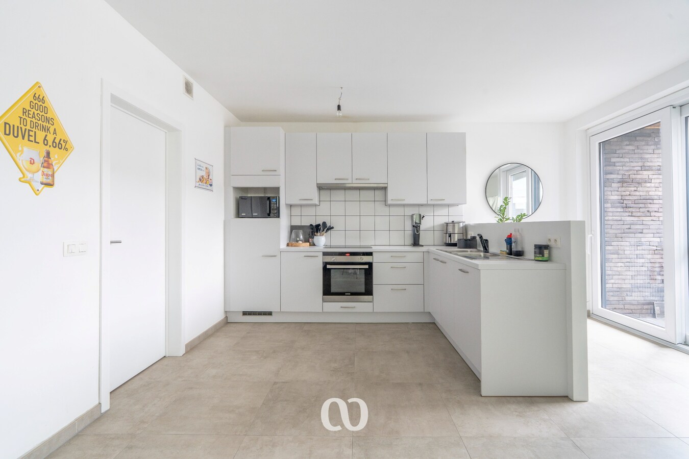 Zeer ruim appartement met twee slaapkamers in Oudenaarde 