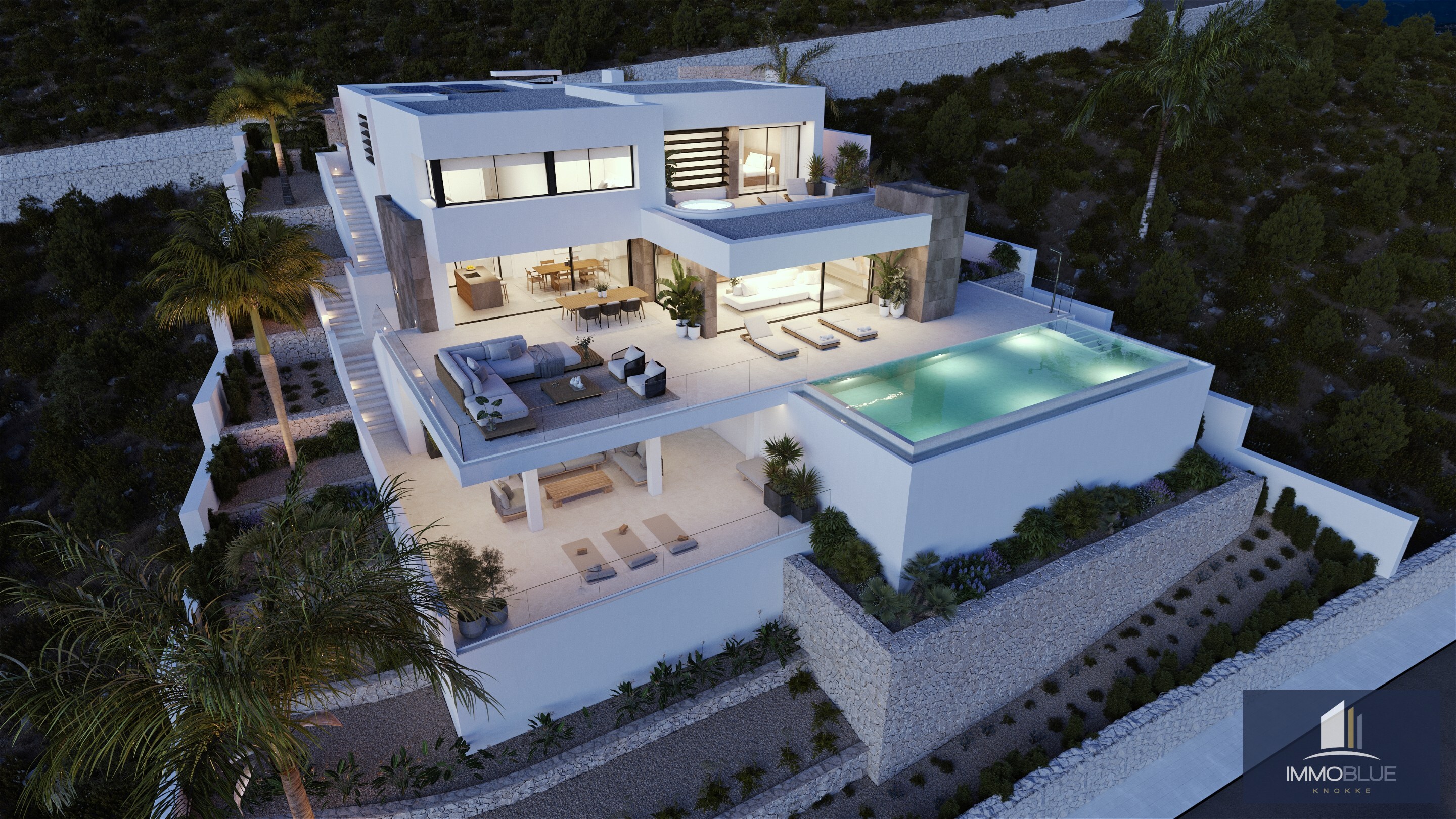 Villa design exclusive avec vue panoramique sur la mer 