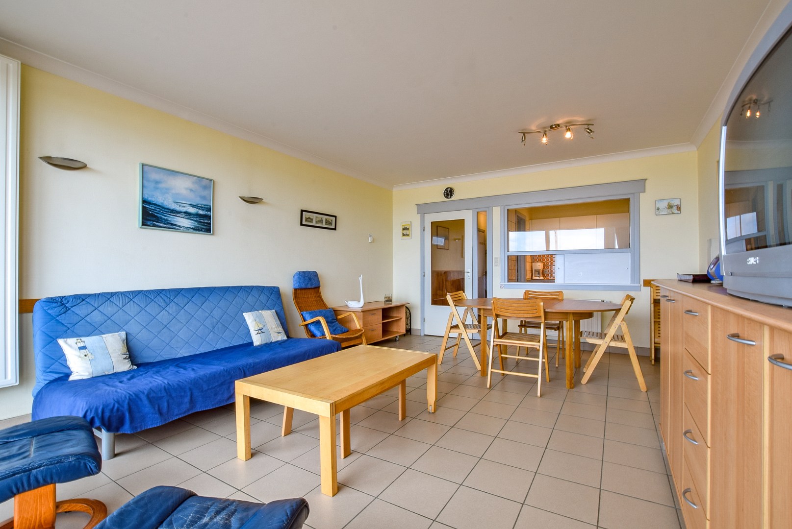 3-slaapkamerappartement (81m²) met ZEEZICHT Te Koksijde-Bad. 
