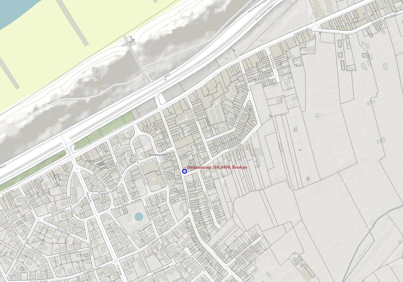 PROJECTGROND TE BREDENE MET EEN LIGGING OM U TEGEN TE ZEGGEN 