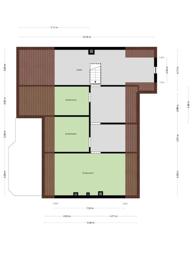 Ruime open bebouwing op de grens van Duffel en Lier 