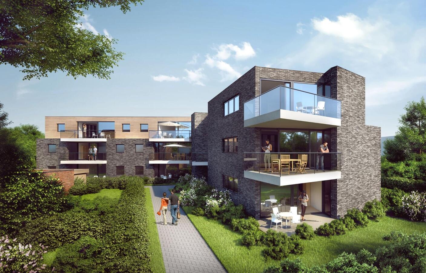 LINDEN - 2 nieuwbouwappartementen mét tuin en terras (2slks) 