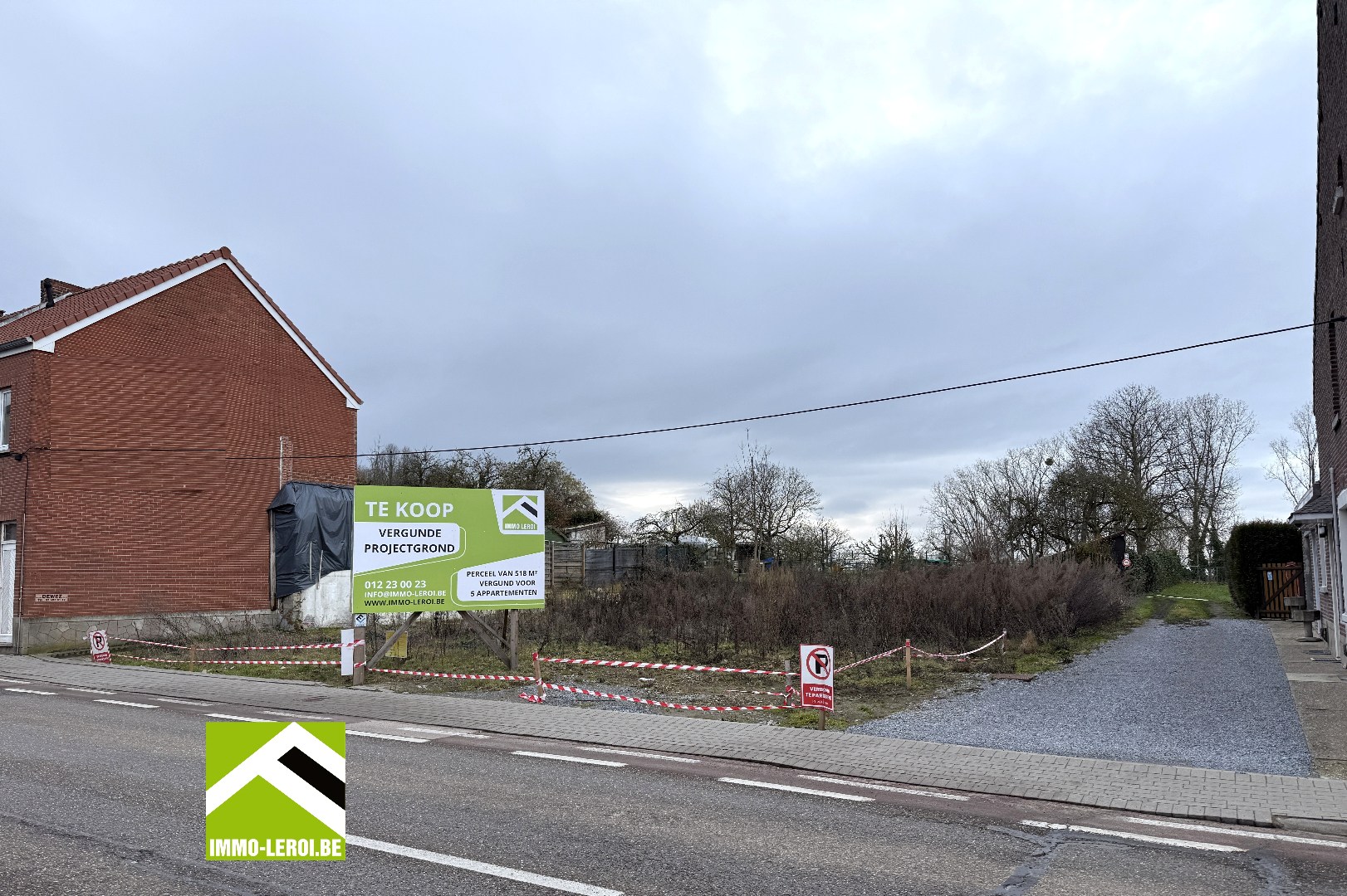 Projectgrond met vergunning voor 5 appartementen 