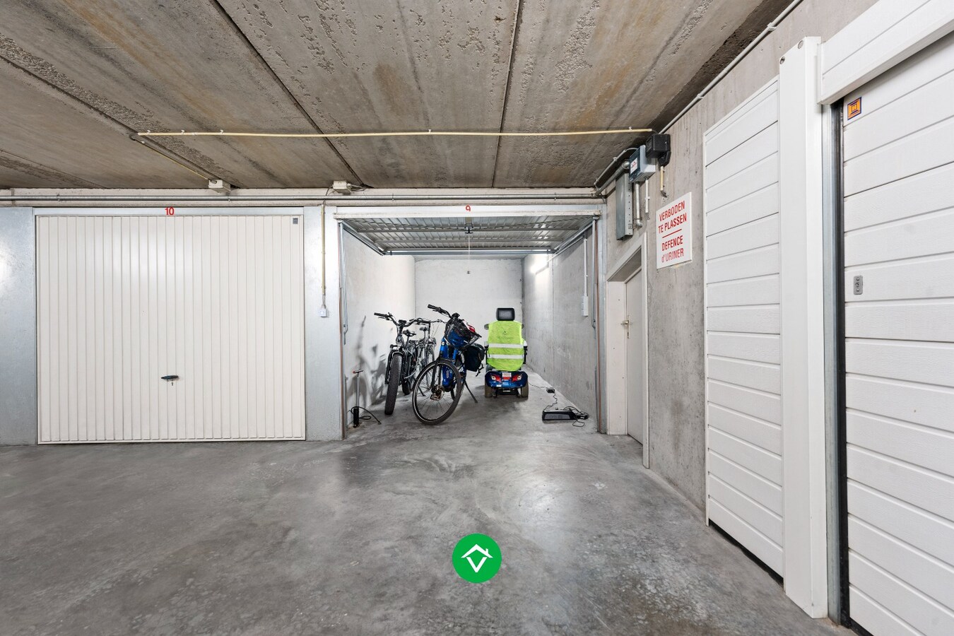 Ondergrondse garage in centrum Westende 