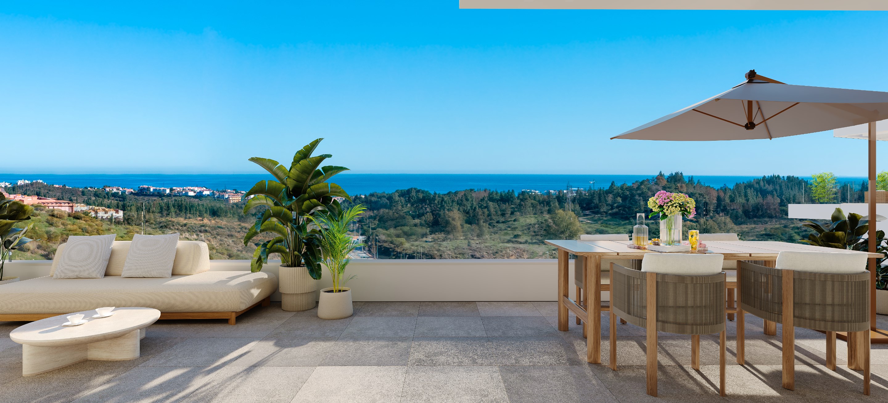 Balance, complexe moderne avec 75 appartements dans le magnifique Mijas. Profitez de vues sur la mer et la montagne et profitez des espaces communs, parfaits pour la détente, le sport et le bien-être. 