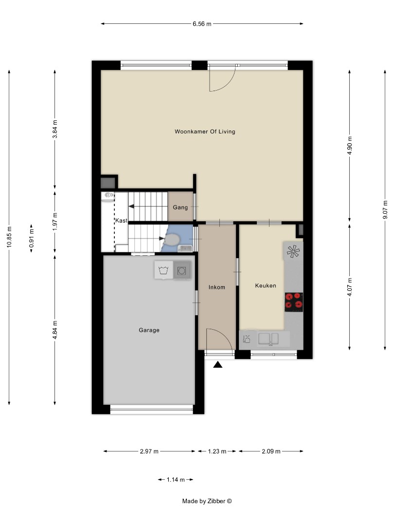 Halfopen bebouwing met 5 slaapkamers, garage en tuin in Kessel-Lo! – EPC 166 kWh/m² - bewoonbare opp. 180 m² 