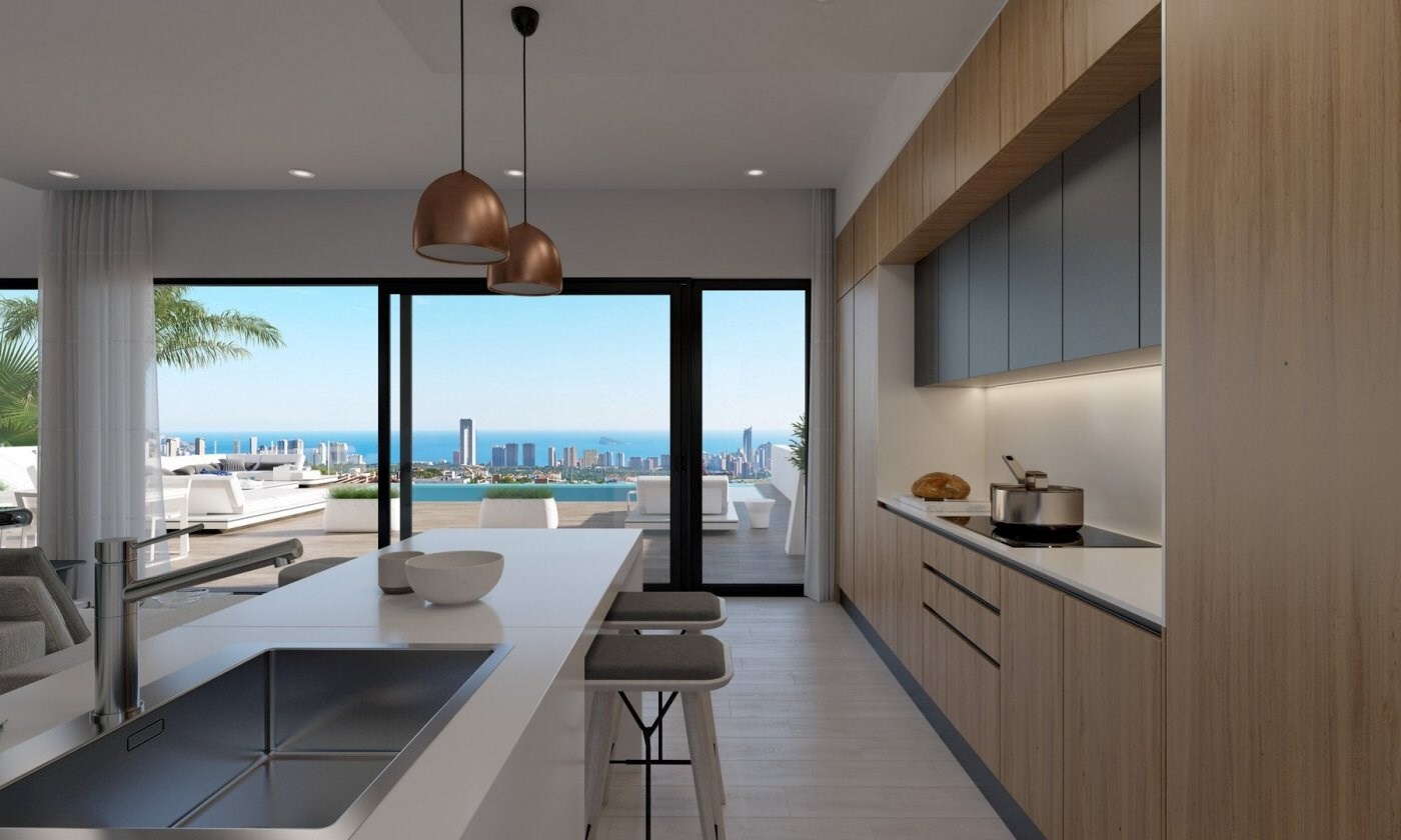 Villa gelegen in nieuwbouw wooncomplex met uitzicht op zee 