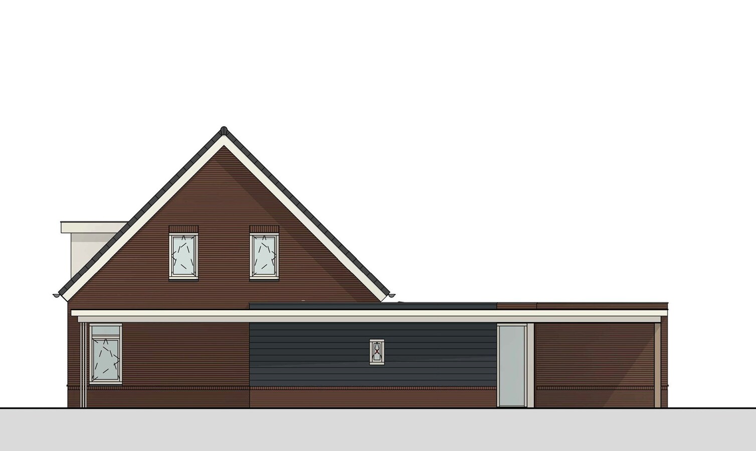 Bouwkavel voor de bouw van een halfvrijstaande woning van 468 m2 aan de rand van Reusel. 