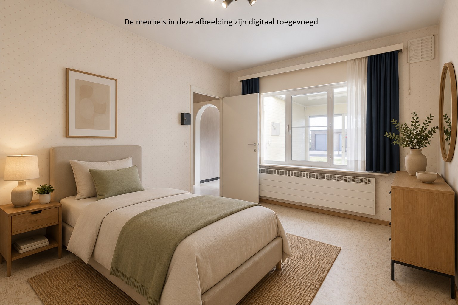 Gelijkvloers appartement met 2 slaapkamers, terras en tuin 