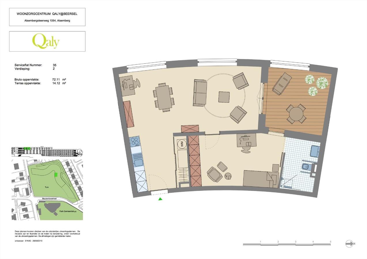 Verkocht service flat - Alsemberg