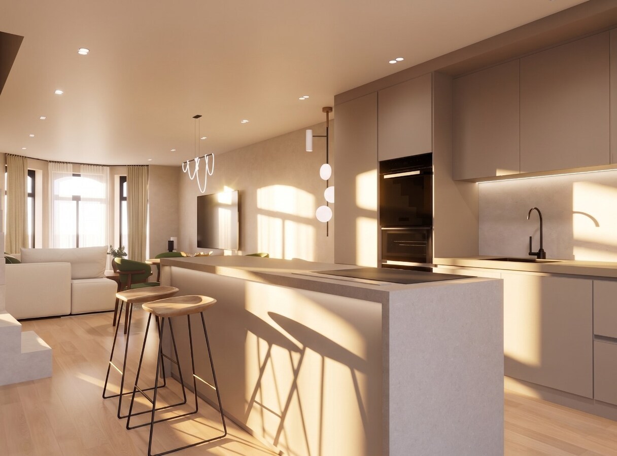 ROYAAL DUPLEX DAK-APPARTEMENT PAL IN CENTRUM 