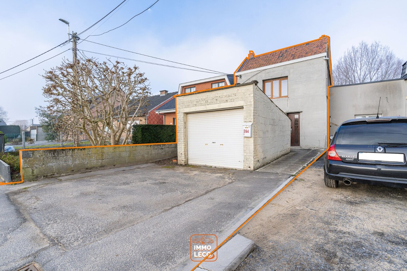 Maison 1 chambre avec jardin, garage et parking, idéale 1er achat ou investissement,  TOP situation en face des champs, au calme complet ! 