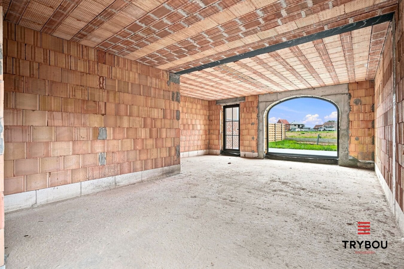 Ruime casco halfopen nieuwbouw met ruime garage in Merkem! 