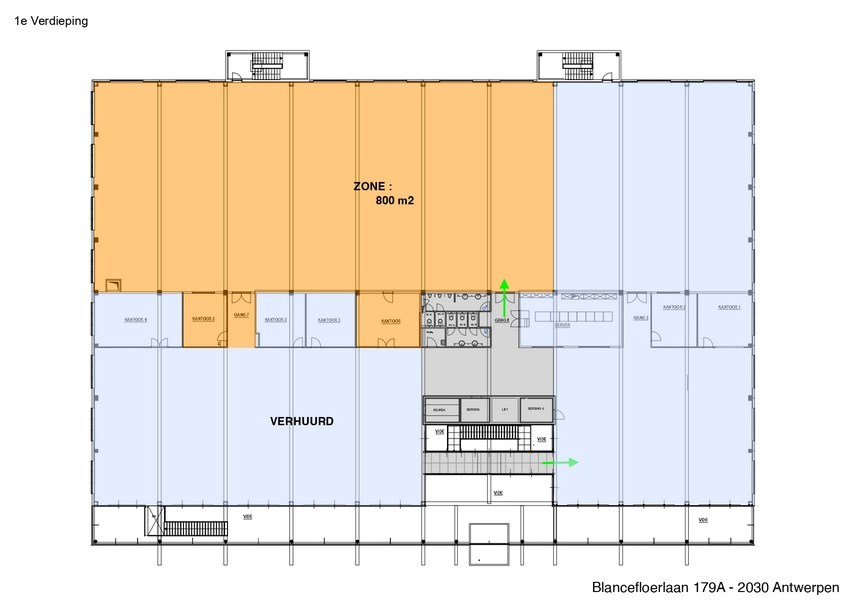 Kantoren te huur in KMO-park op Linkeroever in Antwerpen