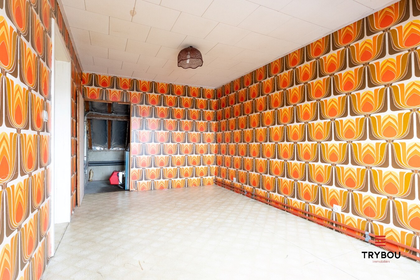 Te koop ; groot perceel, 1126 vierkante meter, met woning te Houthulst 