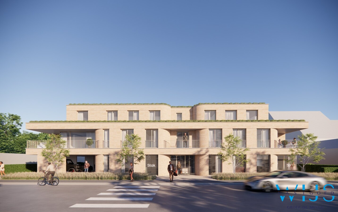 Handelspand in nieuwbouwproject op ultra zichtbare locatie in Ertvelde! 
