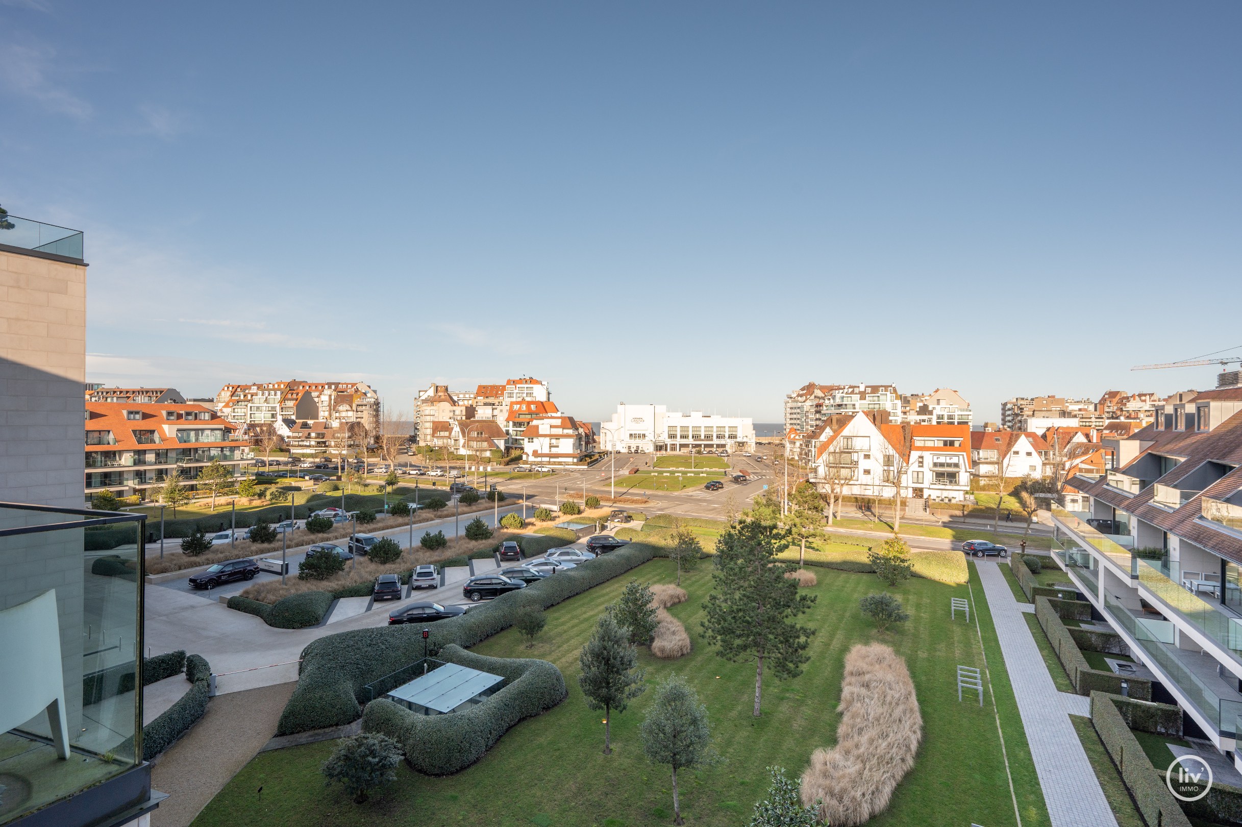 LA RESERVE - Appartement exceptionnel de 3 chambres avec de grandes terrasses offrant une vue sur le ZEGEMEER et le CASINO à Knokke. 