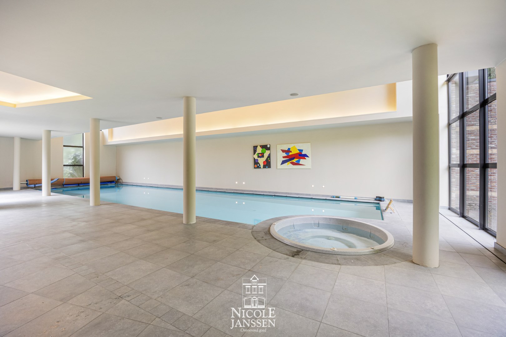 Binnenzwembad en jacuzzi