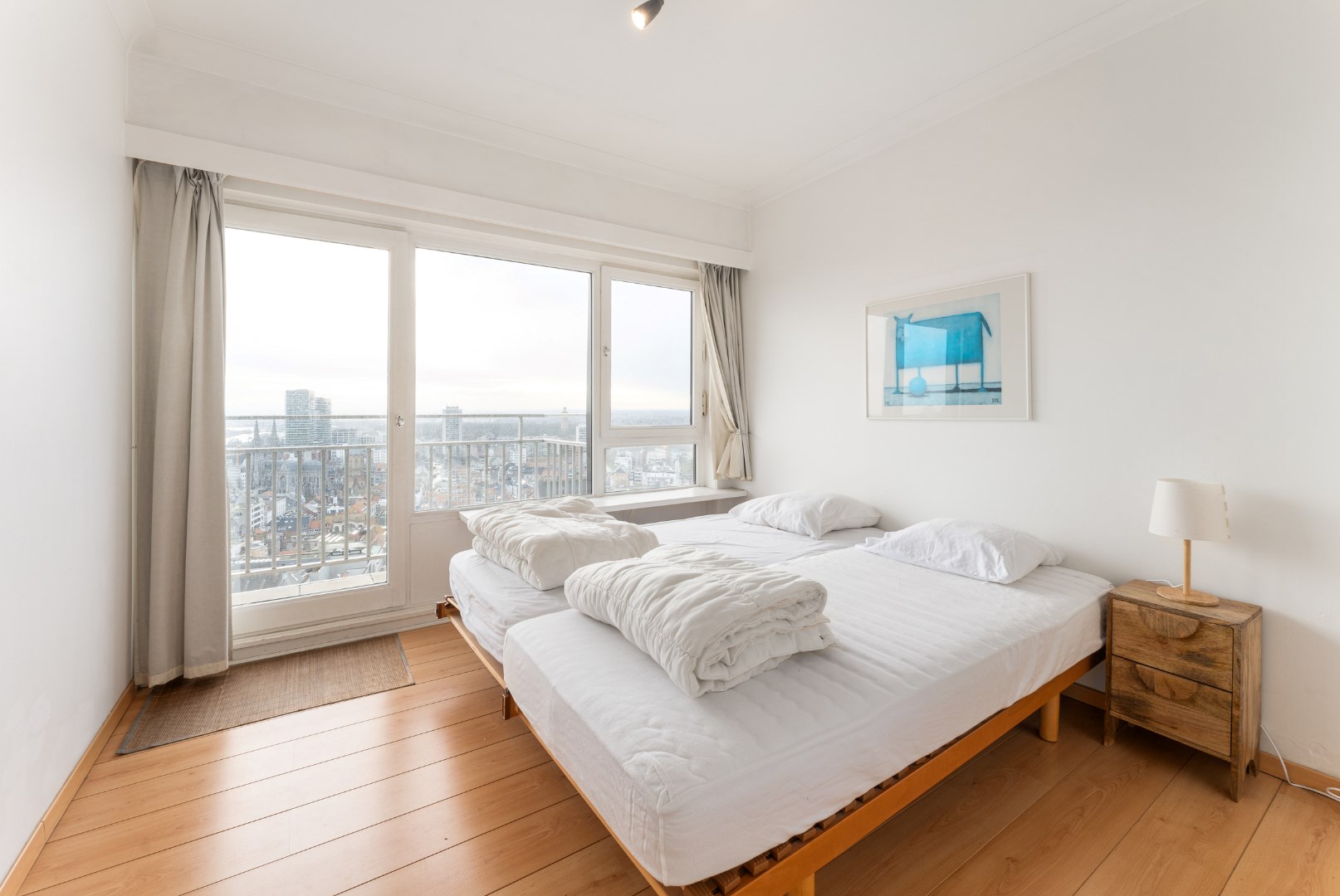 Appartement de vacances au centre d'Ostende avec une vue imprenable sur la mer et la ville 