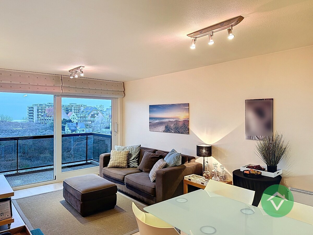 Bemeubeld appartement met zeezicht te Koksijde 