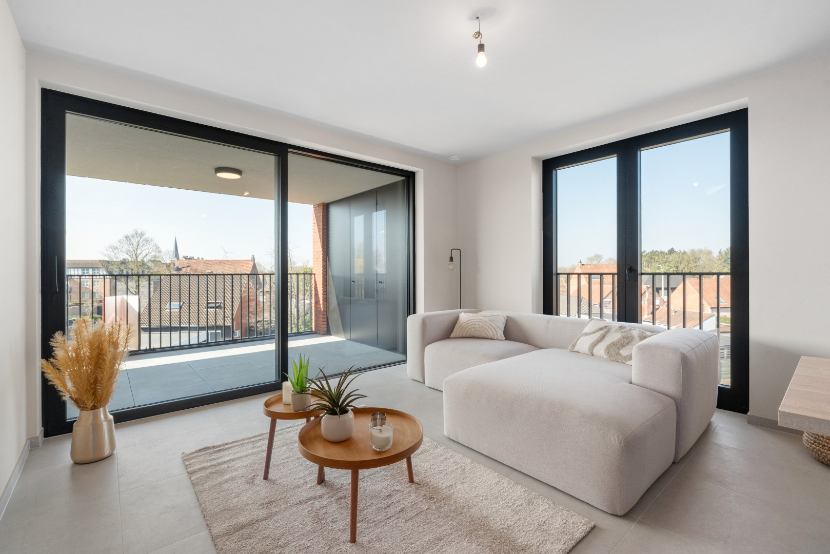 Nieuwbouwappartement met twee slaapkamers, terras en ondergrondse autostaanplaats te koop in Zulte 