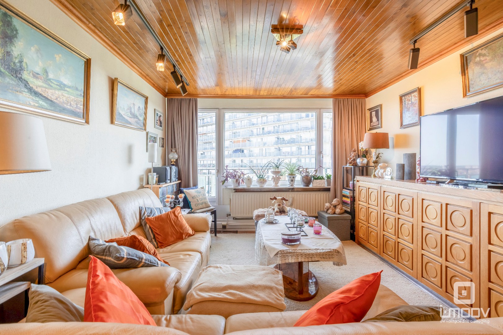 Ruim appartement met 3 slaapkamers en panoramisch zicht over Gent 