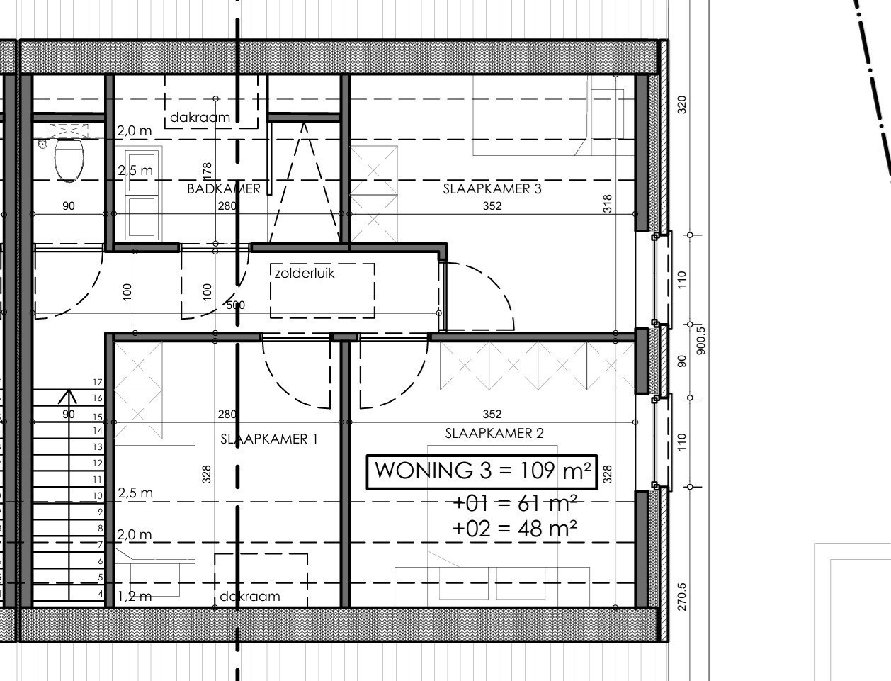 Afgewerkte woning met 3 slaapkamers &amp; ruim zonnig terras + autostaanplaats en berging 