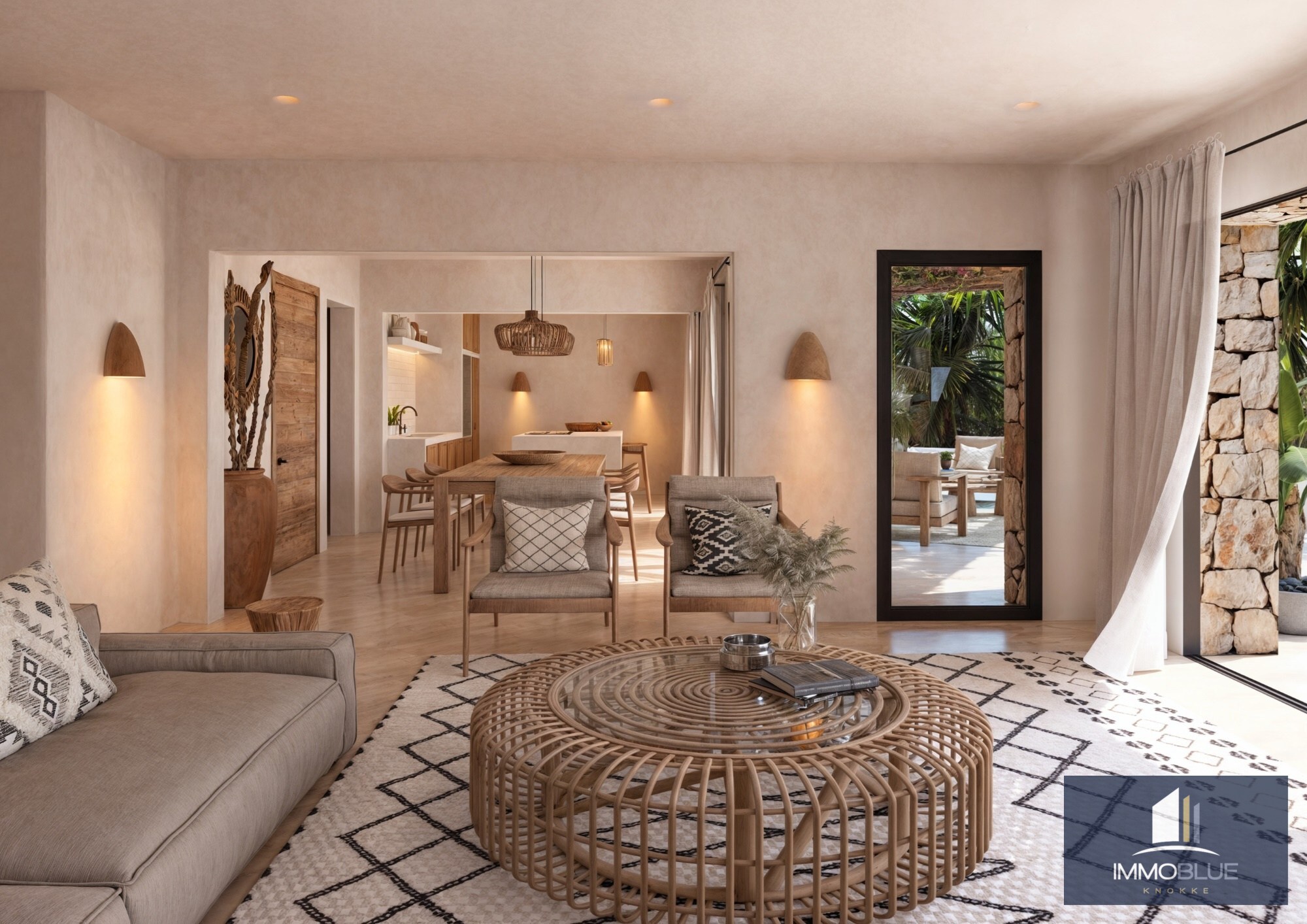 Villa neuve exclusive de style Ibiza à San Jaime, Benissa. 