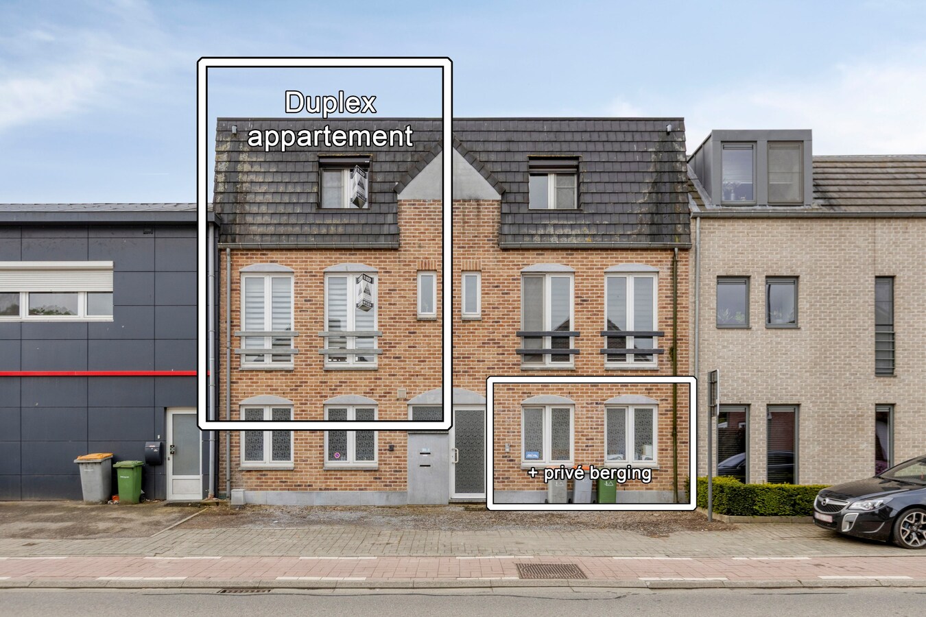 In centrum gelegen appartement met 2 slpks. en terras 