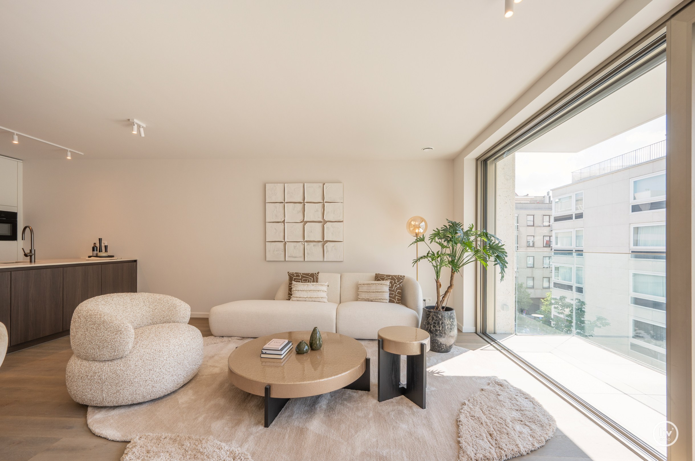 Zuidgericht nieuwbouwappartement met 2 slaapkamers op topligging aan de Kustlaan. 