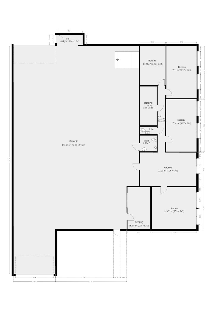Bedrijfspand met optioneel woonst te huur in Dikkelvenne