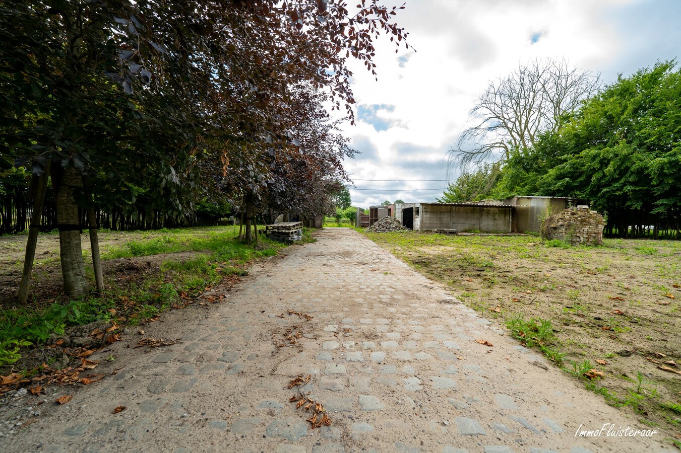 Hoogwaardige ruwbouwvilla met bijgebouw en weide 