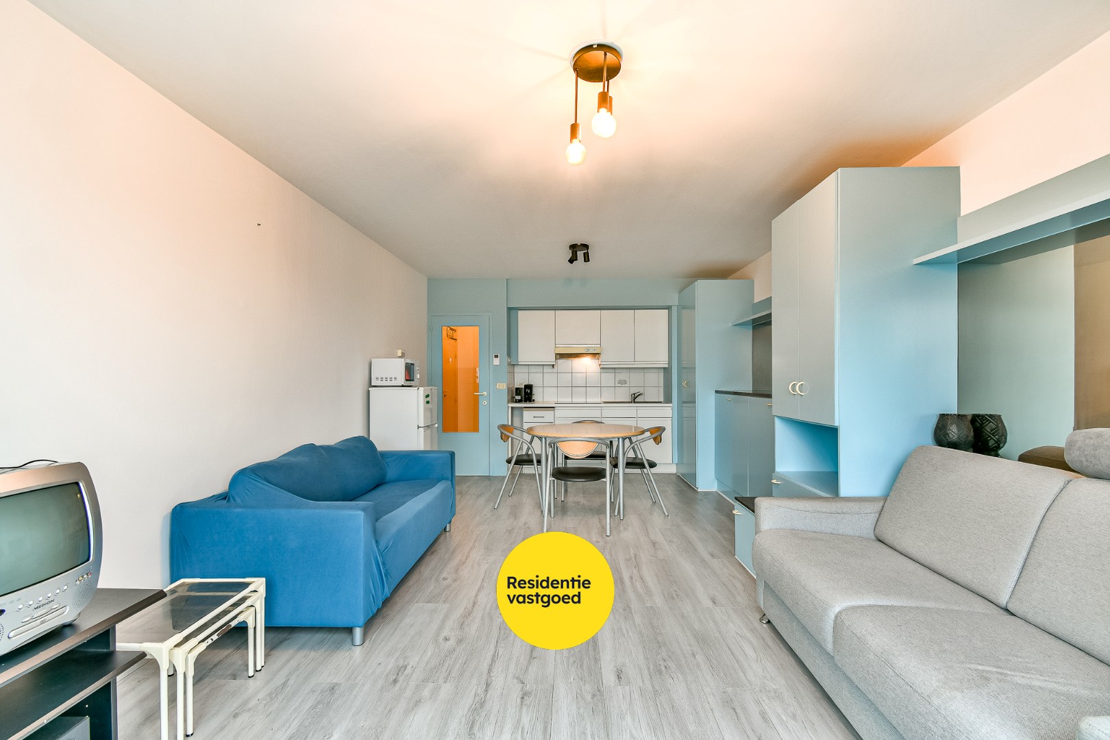 Studio met zongericht balkon in het centrum van Middelkerke 