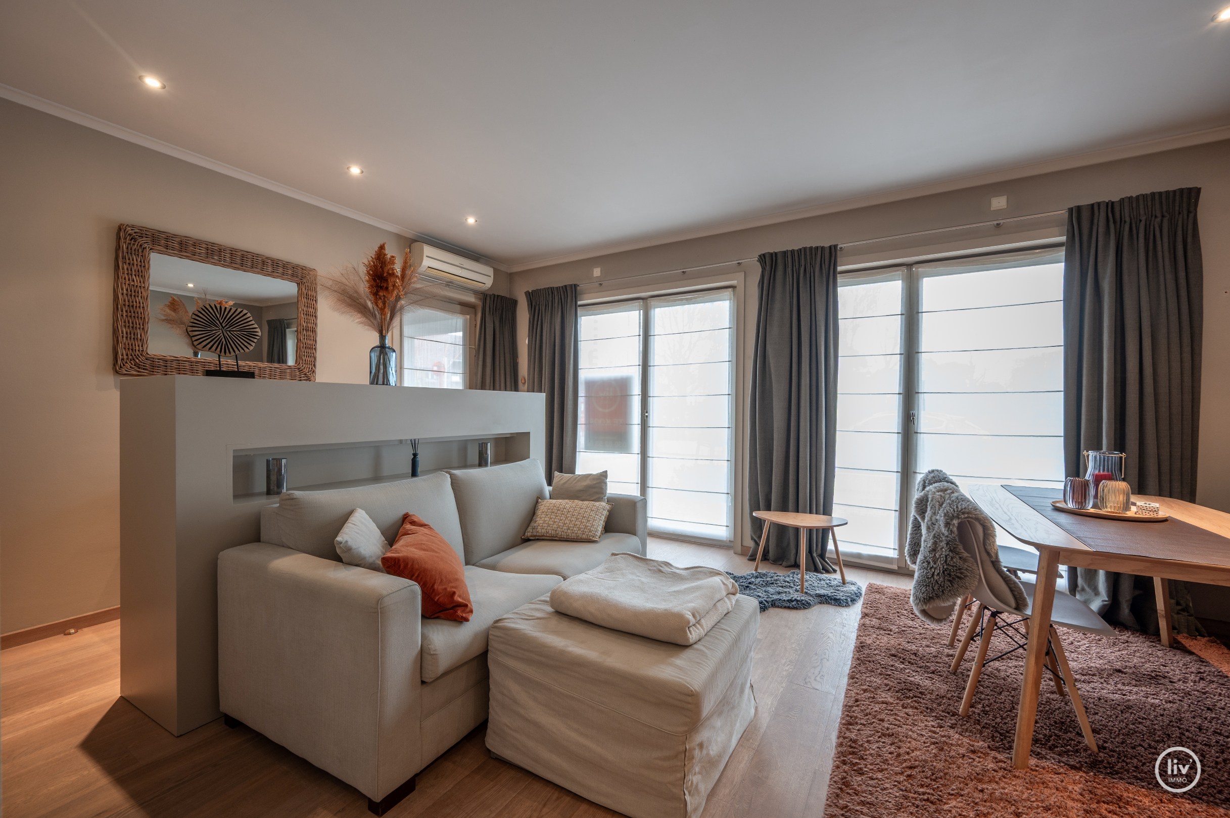 Gezellig appartement vlak bij de Lippenslaan met zicht op het groen. 