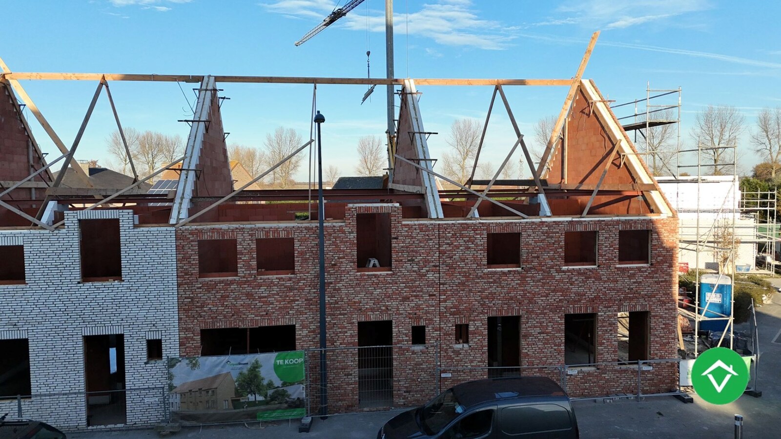 Nieuwbouwwoning met 3 slaapkamers en garage en tuin te Koekelare 