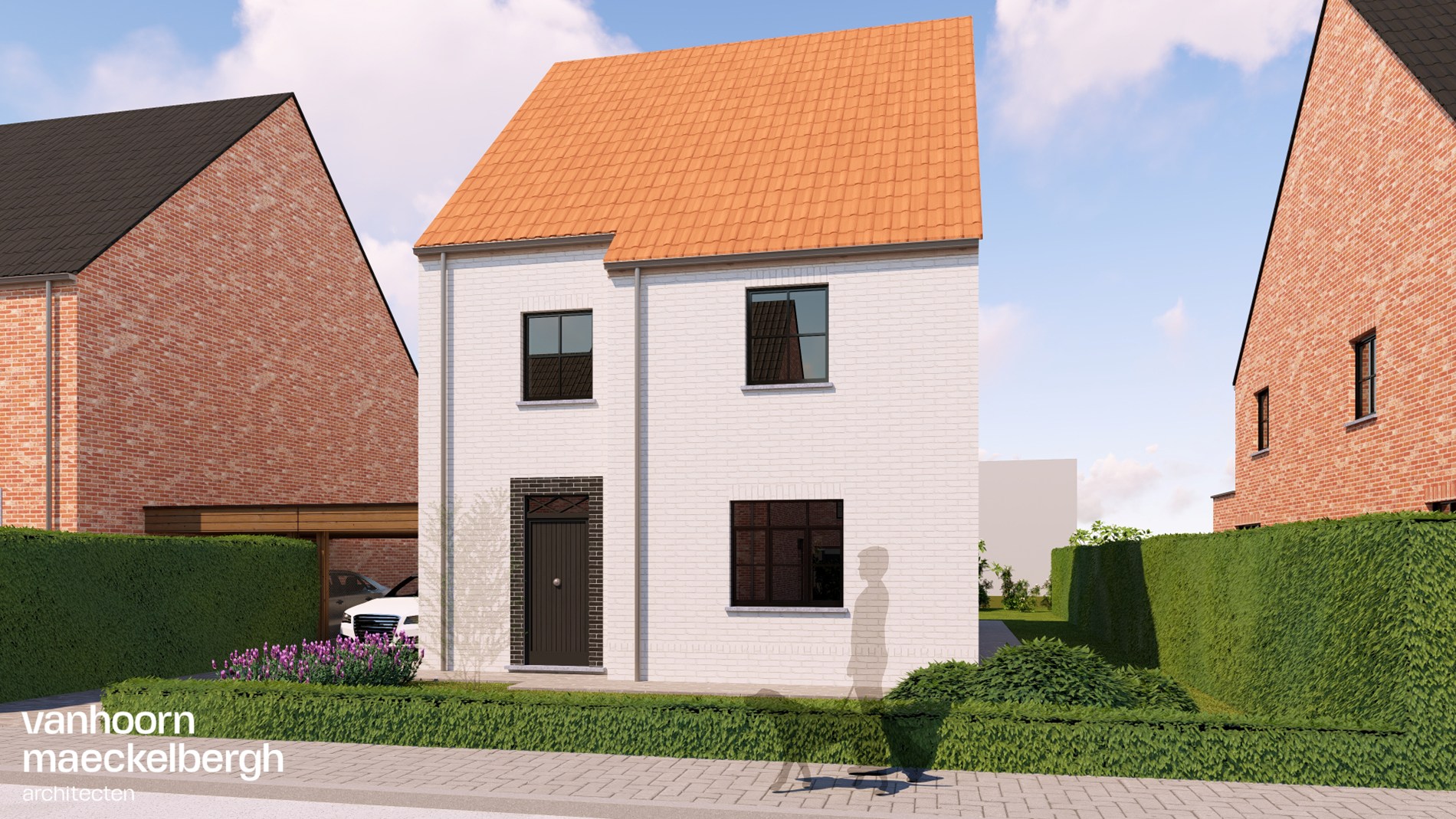 Nieuwbouwvilla in residentiële buurt nabij het centrum van Gistel 